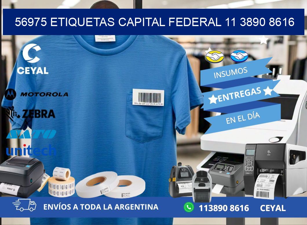 56975 ETIQUETAS CAPITAL FEDERAL 11 3890 8616