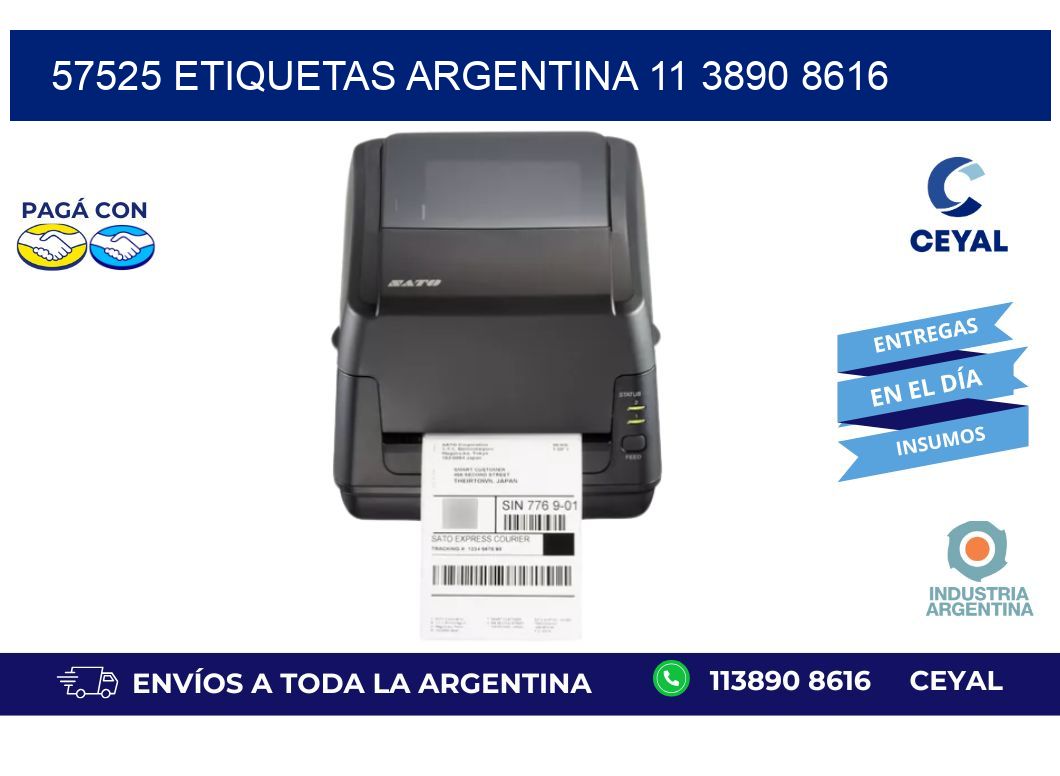 57525 ETIQUETAS ARGENTINA 11 3890 8616