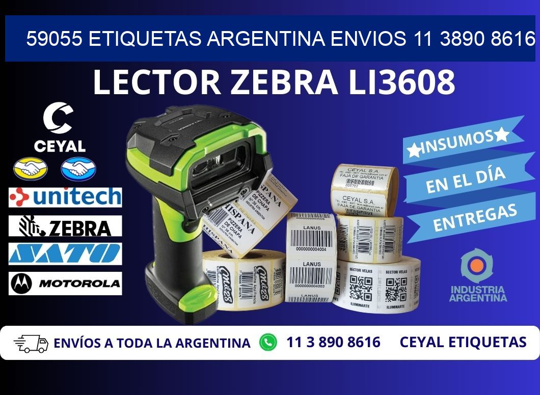 59055 ETIQUETAS ARGENTINA ENVIOS 11 3890 8616