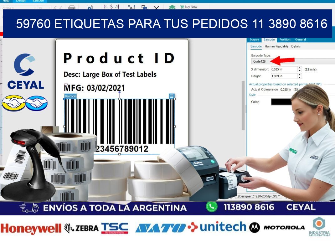 59760 ETIQUETAS PARA TUS PEDIDOS 11 3890 8616