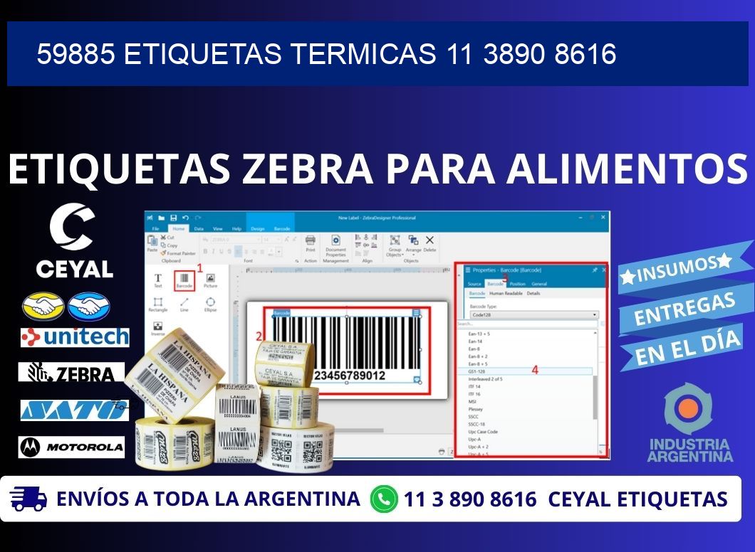 59885 ETIQUETAS TERMICAS 11 3890 8616