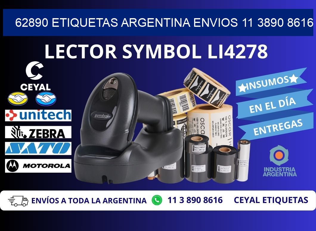 62890 ETIQUETAS ARGENTINA ENVIOS 11 3890 8616