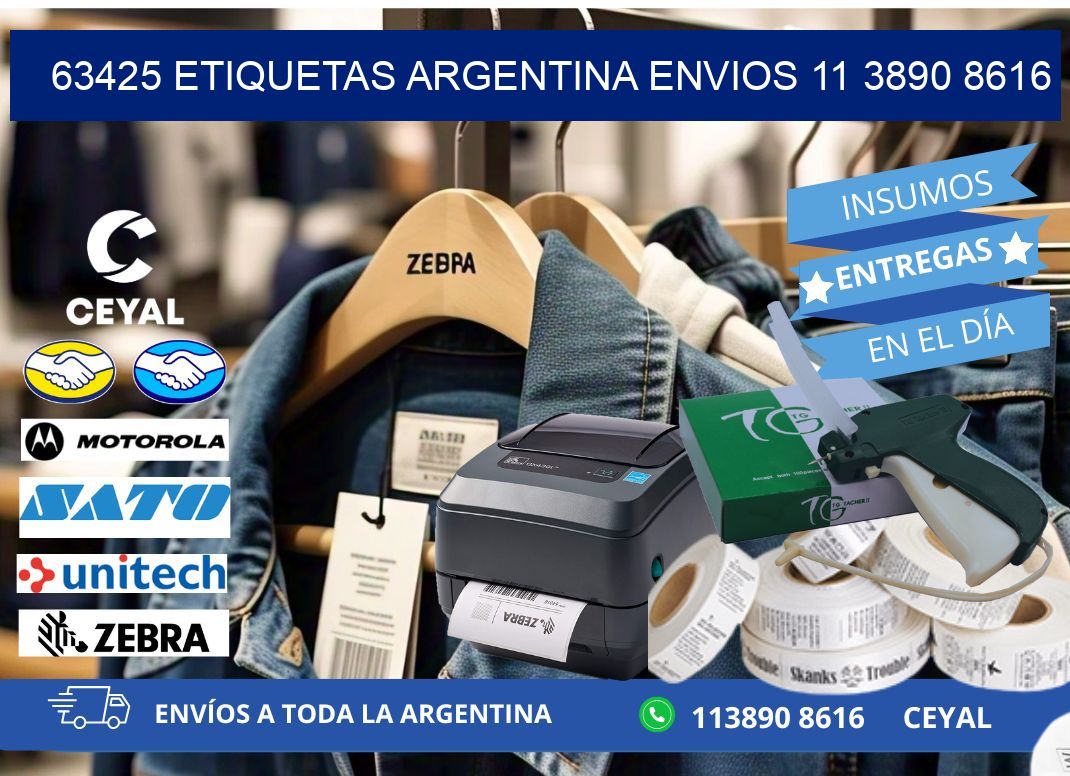 63425 ETIQUETAS ARGENTINA ENVIOS 11 3890 8616