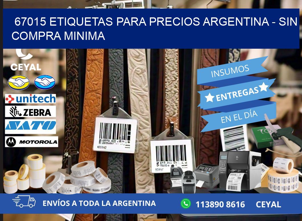 67015 ETIQUETAS PARA PRECIOS ARGENTINA – SIN COMPRA MINIMA