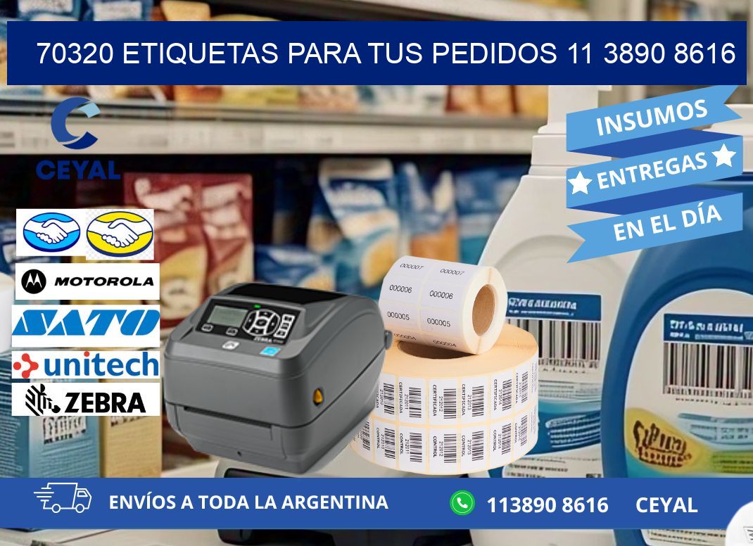 70320 ETIQUETAS PARA TUS PEDIDOS 11 3890 8616