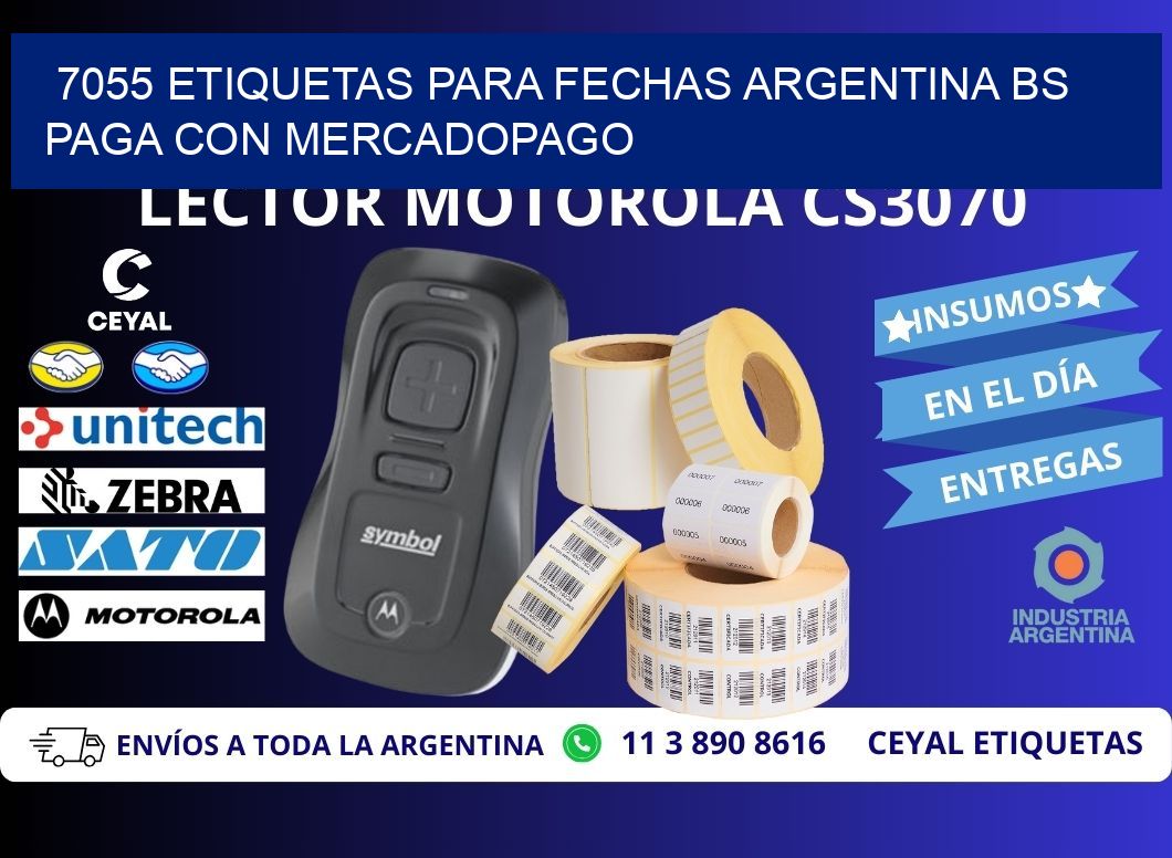 7055 ETIQUETAS PARA FECHAS ARGENTINA BS PAGA CON MERCADOPAGO