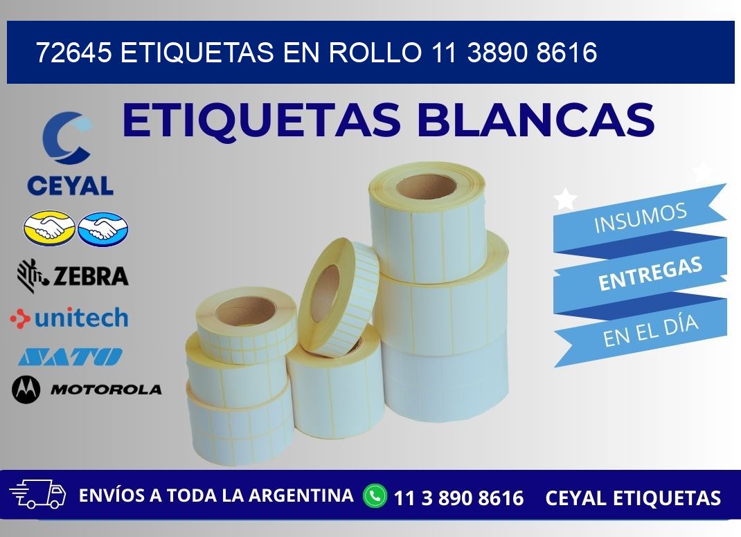72645 ETIQUETAS EN ROLLO 11 3890 8616
