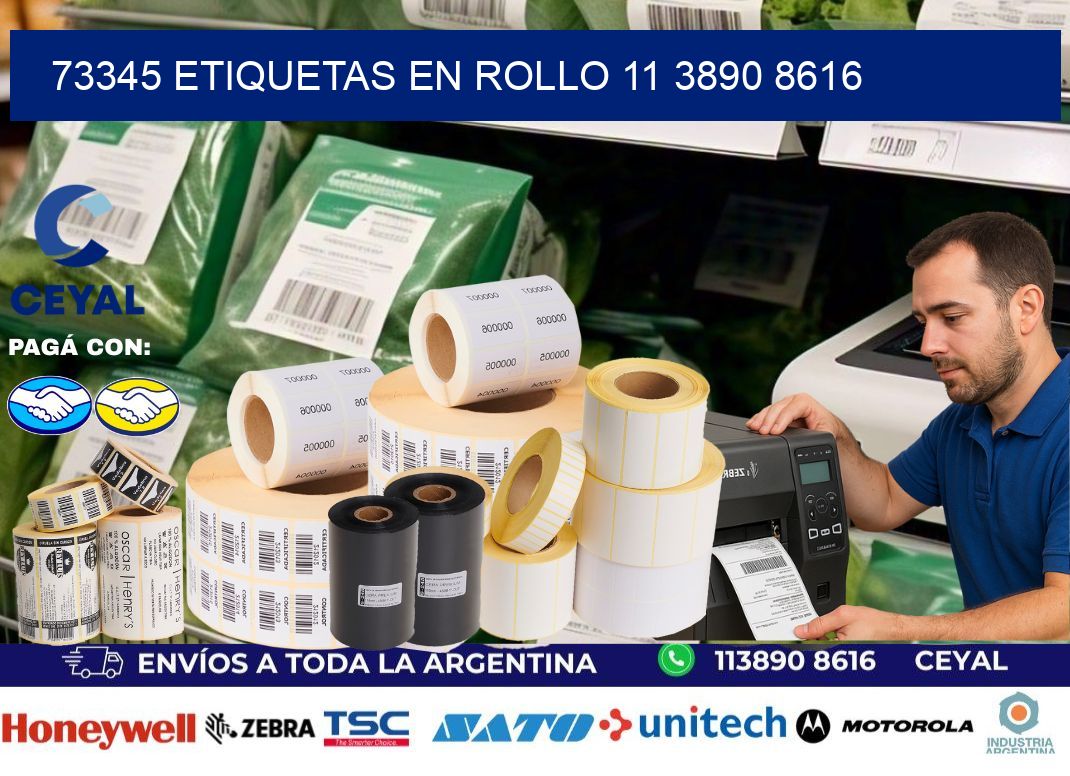 73345 ETIQUETAS EN ROLLO 11 3890 8616