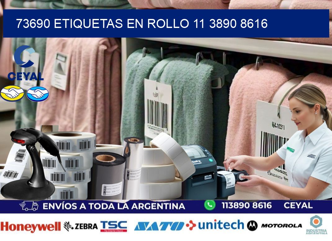 73690 ETIQUETAS EN ROLLO 11 3890 8616