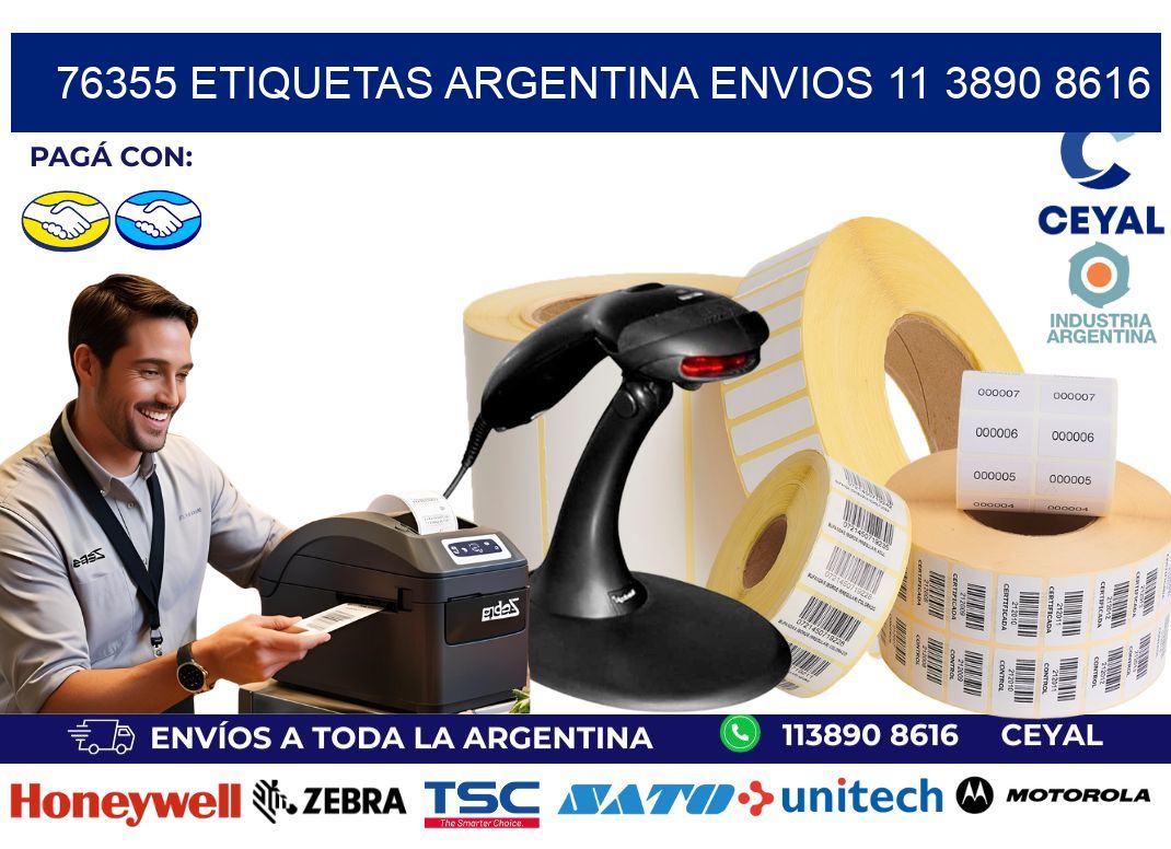 76355 ETIQUETAS ARGENTINA ENVIOS 11 3890 8616