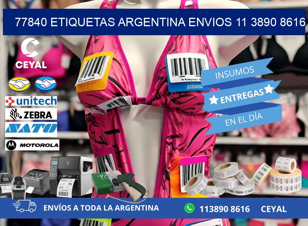 77840 ETIQUETAS ARGENTINA ENVIOS 11 3890 8616