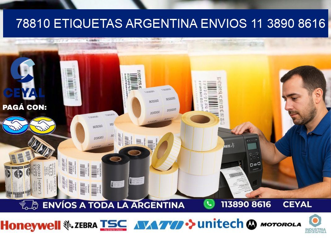 78810 ETIQUETAS ARGENTINA ENVIOS 11 3890 8616