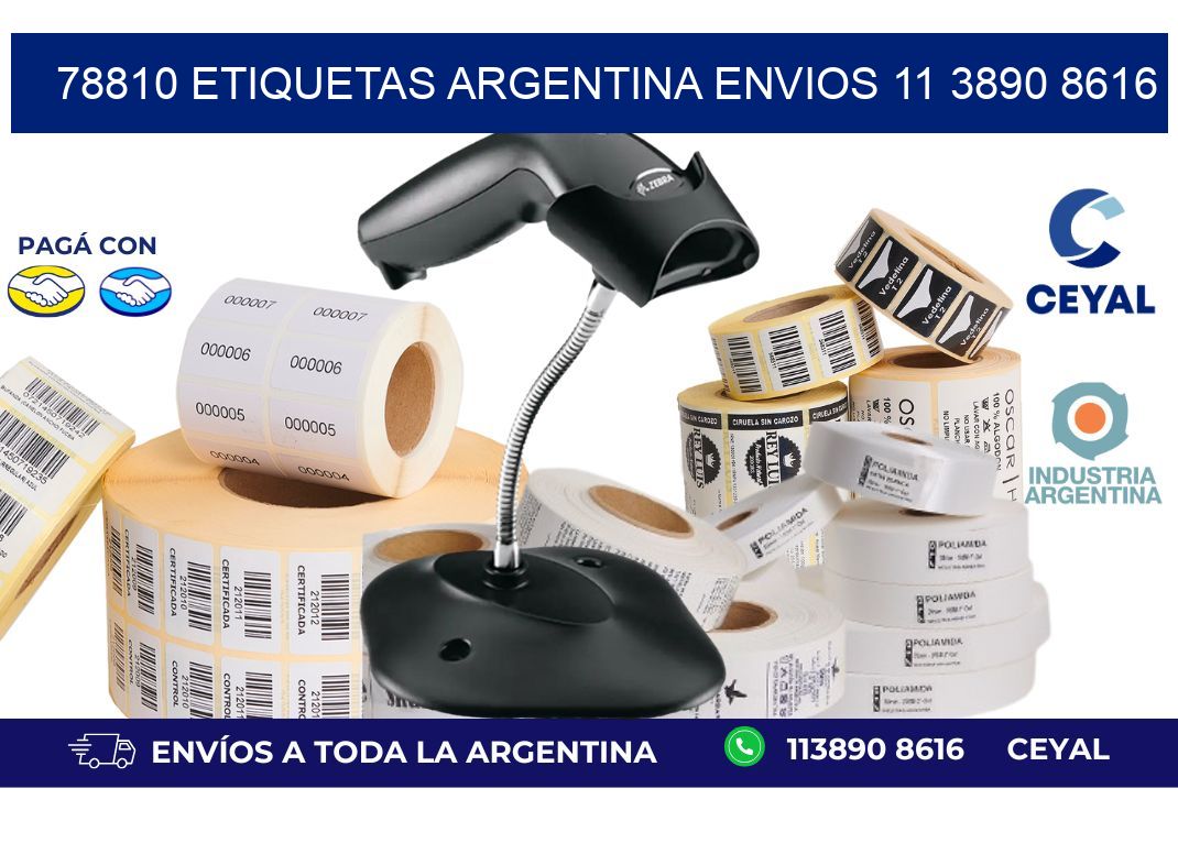 78810 ETIQUETAS ARGENTINA ENVIOS 11 3890 8616