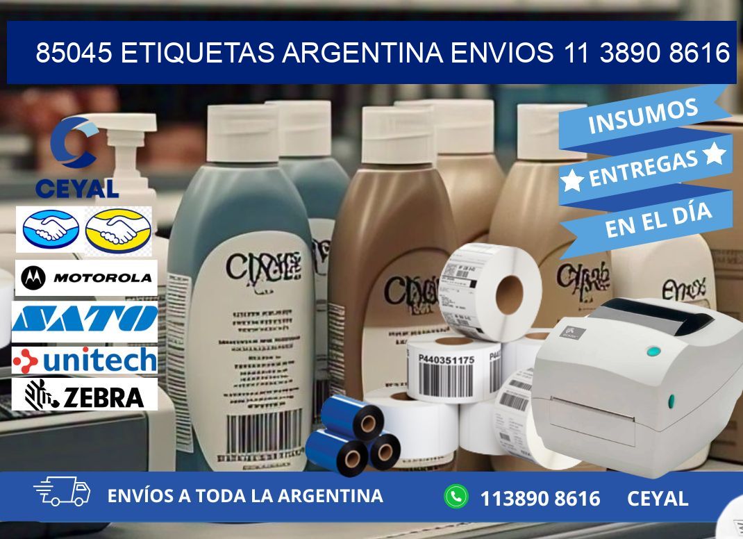 85045 ETIQUETAS ARGENTINA ENVIOS 11 3890 8616
