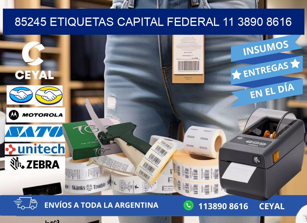 85245 ETIQUETAS CAPITAL FEDERAL 11 3890 8616