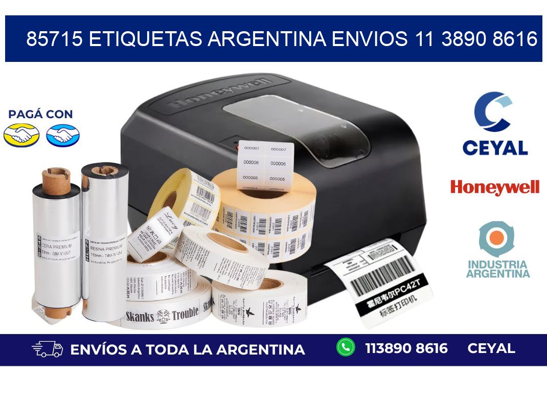 85715 ETIQUETAS ARGENTINA ENVIOS 11 3890 8616