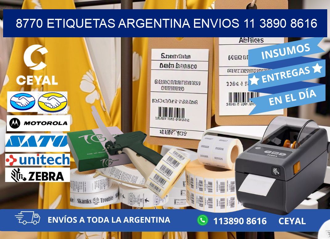 8770 ETIQUETAS ARGENTINA ENVIOS 11 3890 8616