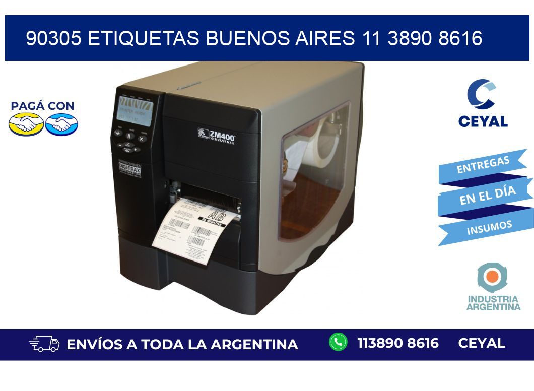 90305 ETIQUETAS BUENOS AIRES 11 3890 8616