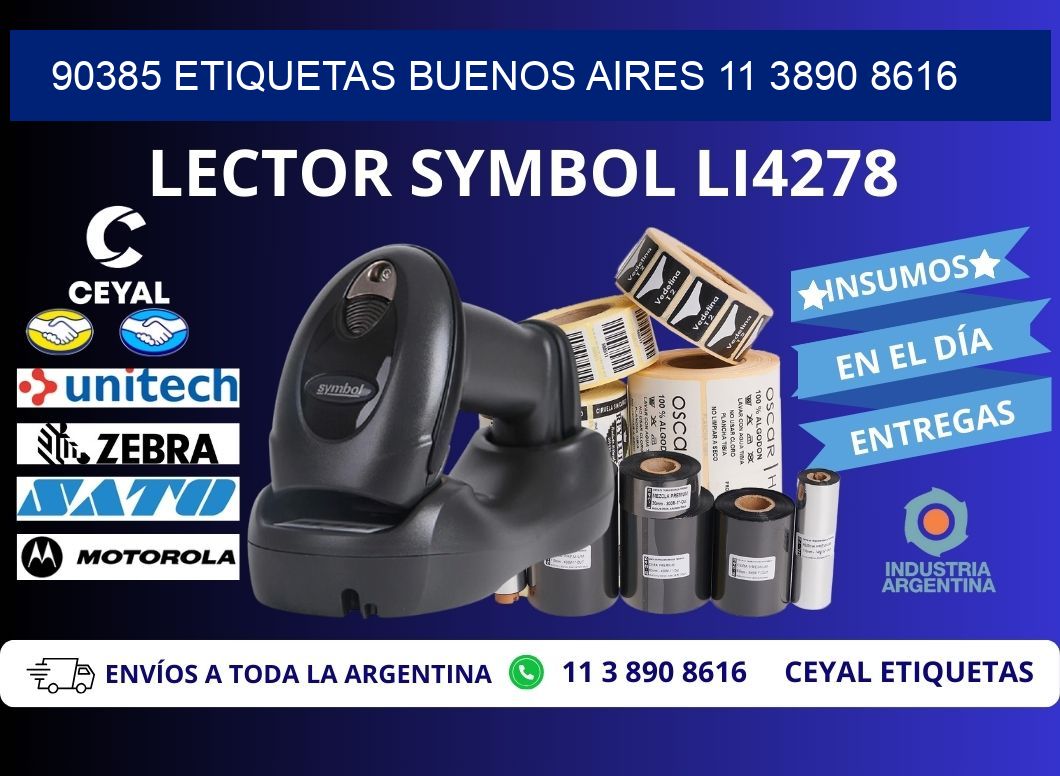 90385 ETIQUETAS BUENOS AIRES 11 3890 8616