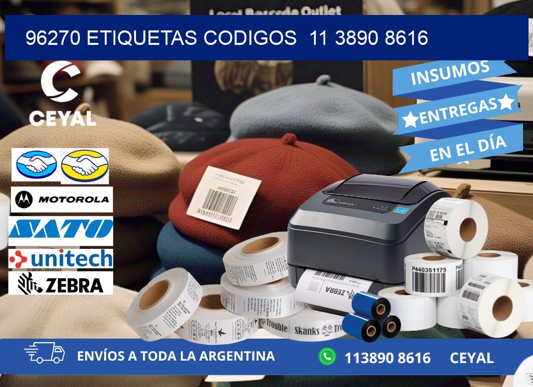 96270 ETIQUETAS CODIGOS  11 3890 8616