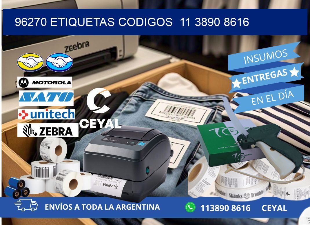 96270 ETIQUETAS CODIGOS  11 3890 8616