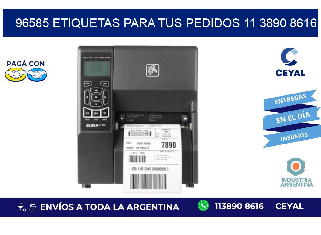 96585 ETIQUETAS PARA TUS PEDIDOS 11 3890 8616