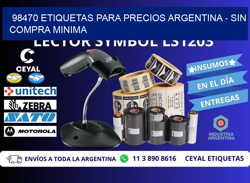 98470 ETIQUETAS PARA PRECIOS ARGENTINA – SIN COMPRA MINIMA