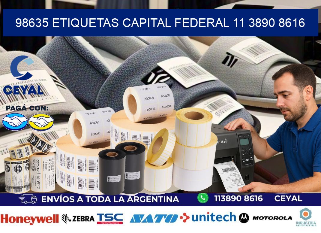 98635 ETIQUETAS CAPITAL FEDERAL 11 3890 8616