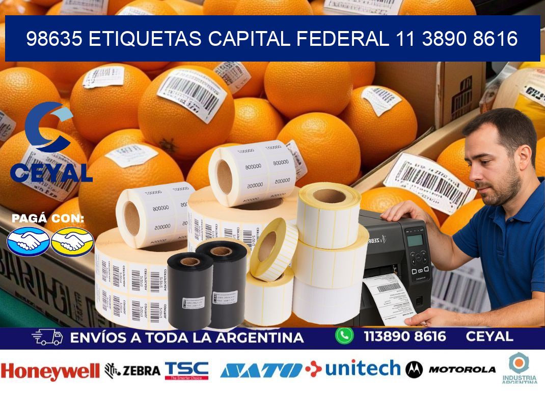 98635 ETIQUETAS CAPITAL FEDERAL 11 3890 8616