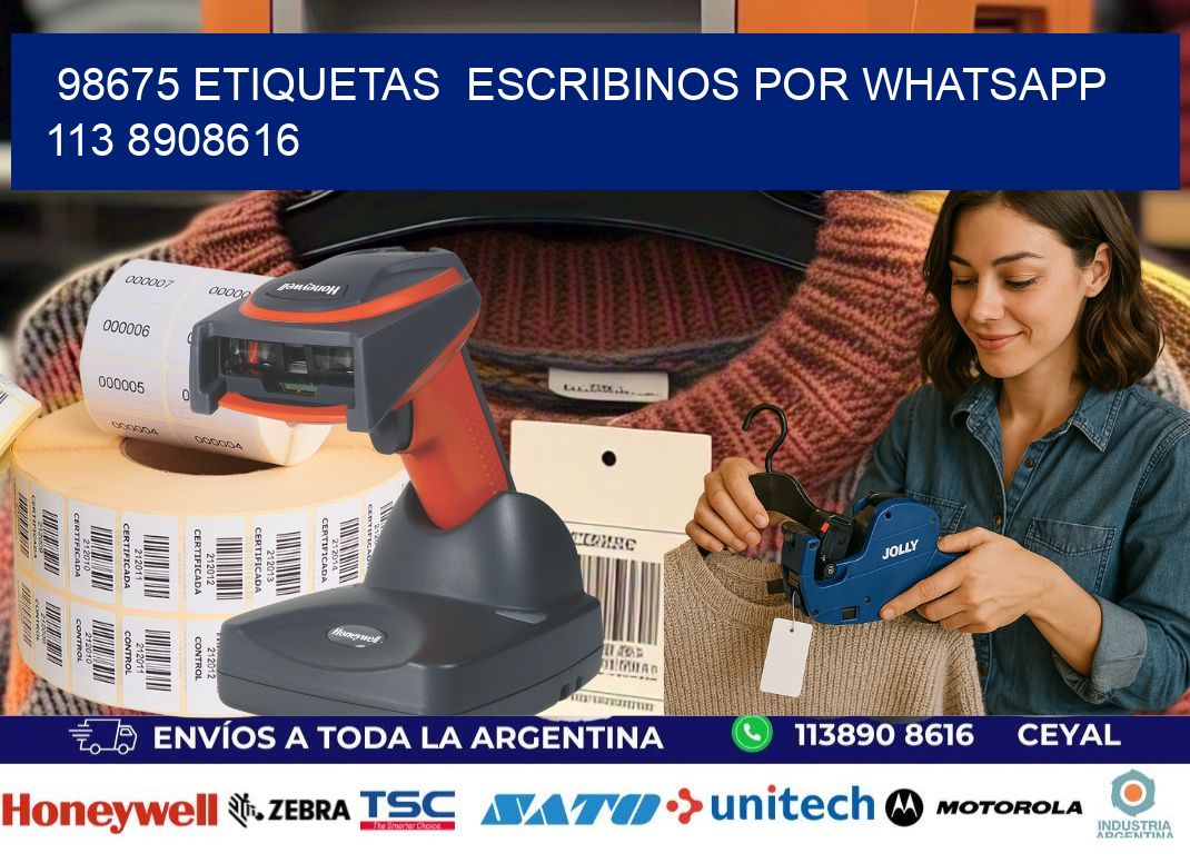 98675 ETIQUETAS  ESCRIBINOS POR WHATSAPP  113 8908616
