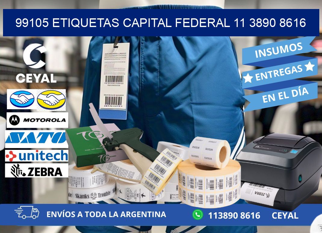 99105 ETIQUETAS CAPITAL FEDERAL 11 3890 8616