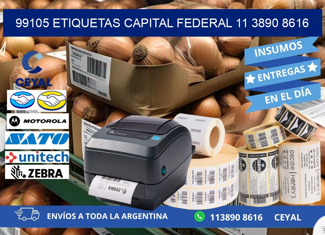 99105 ETIQUETAS CAPITAL FEDERAL 11 3890 8616