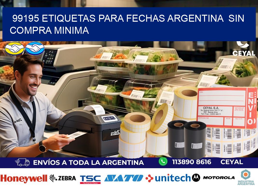 99195 ETIQUETAS PARA FECHAS ARGENTINA  SIN COMPRA MINIMA