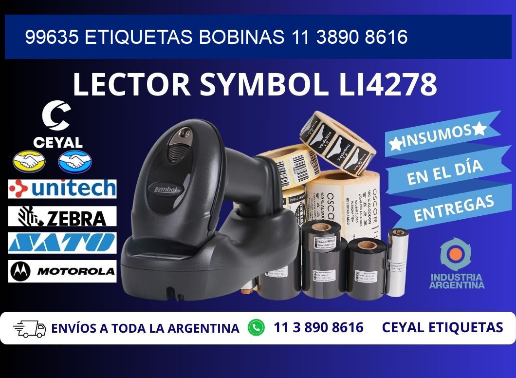 99635 ETIQUETAS BOBINAS 11 3890 8616