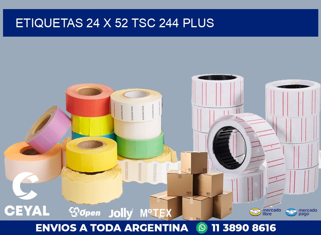 ETIQUETAS 24 x 52 TSC 244 PLUS