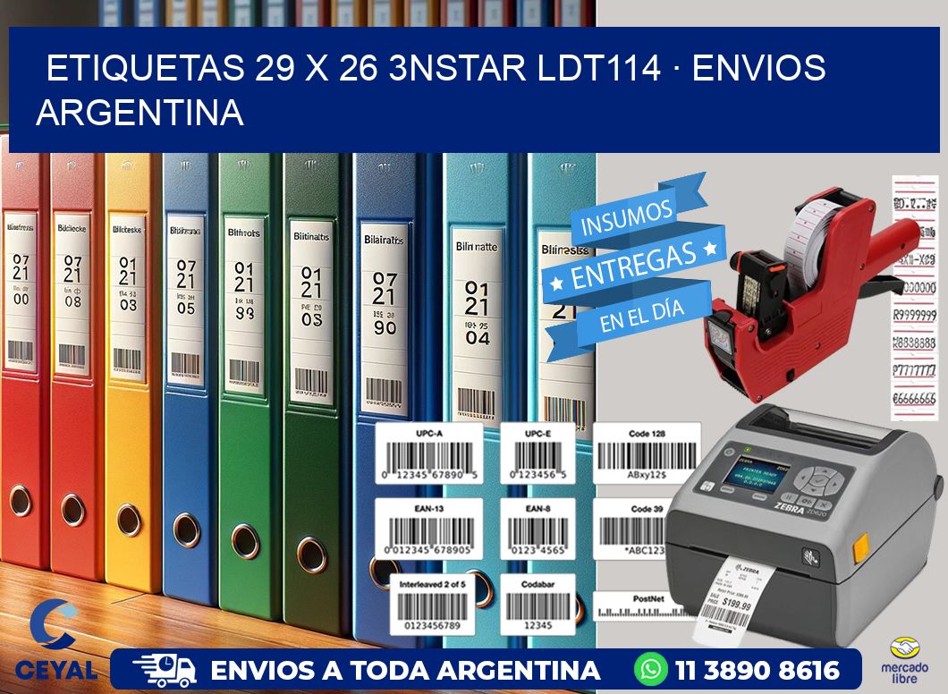 ETIQUETAS 29 x 26 3NSTAR LDT114 · ENVIOS ARGENTINA