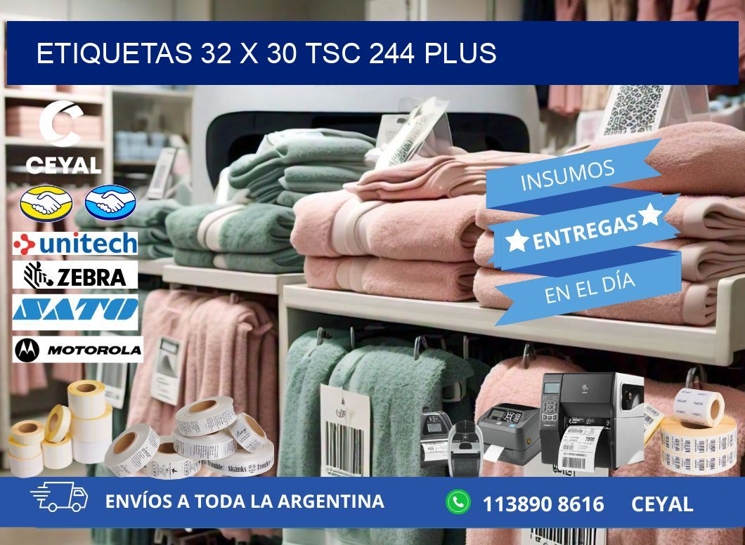 ETIQUETAS 32 x 30 TSC 244 PLUS