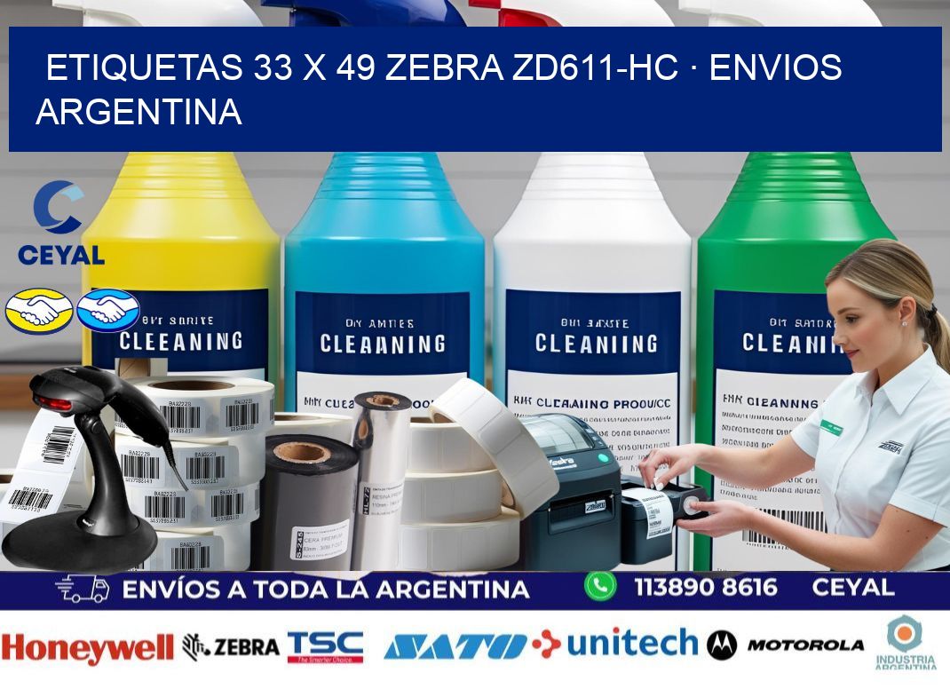 ETIQUETAS 33 x 49 ZEBRA ZD611-HC · ENVIOS ARGENTINA