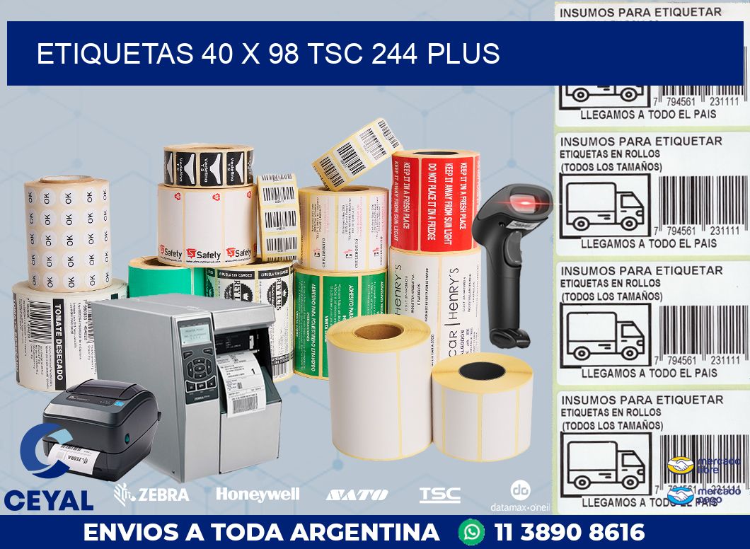 ETIQUETAS 40 x 98 TSC 244 PLUS