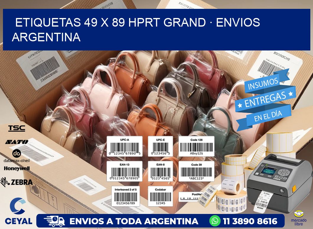 ETIQUETAS 49 x 89 HPRT GRAND · ENVIOS ARGENTINA
