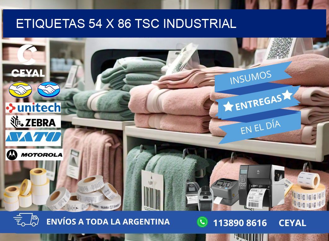 ETIQUETAS 54 x 86 TSC INDUSTRIAL