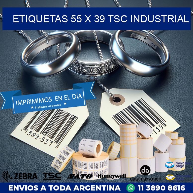 ETIQUETAS 55 x 39 TSC INDUSTRIAL