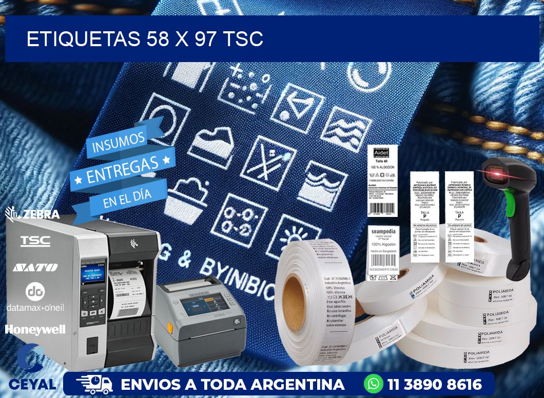 ETIQUETAS 58 x 97 TSC