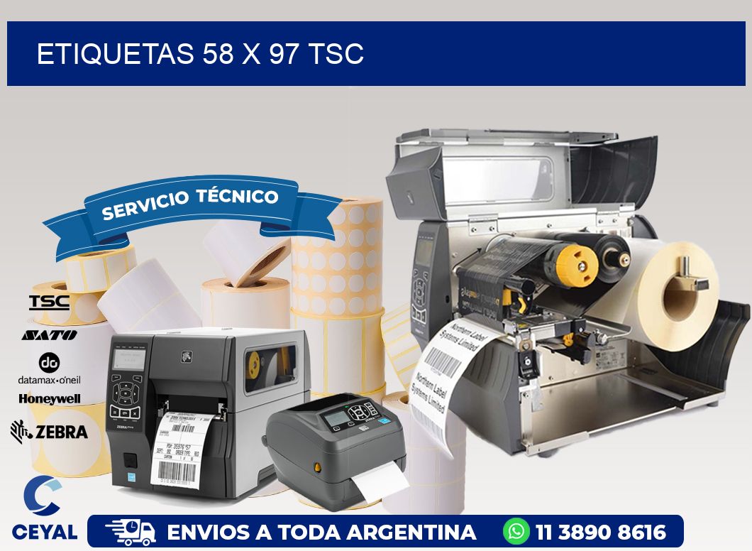 ETIQUETAS 58 x 97 TSC