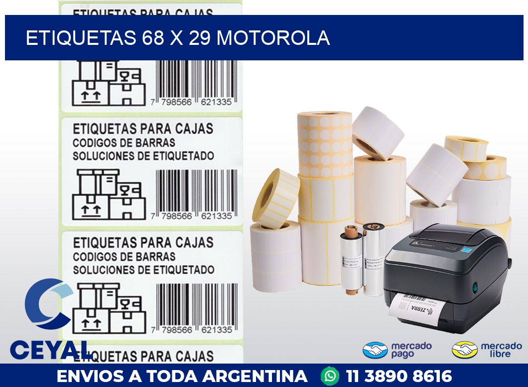 ETIQUETAS 68 x 29 MOTOROLA