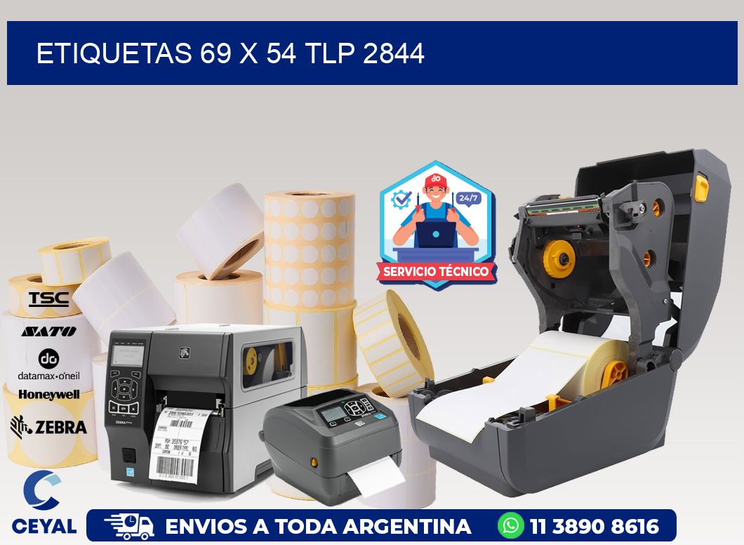 ETIQUETAS 69 x 54 TLP 2844