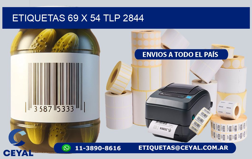 ETIQUETAS 69 x 54 TLP 2844
