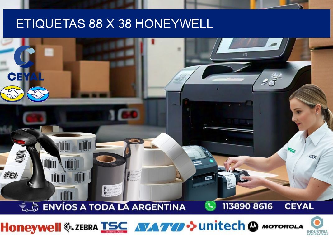 ETIQUETAS 88 x 38 HONEYWELL