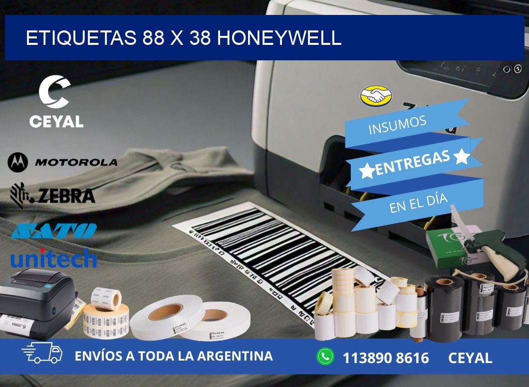 ETIQUETAS 88 x 38 HONEYWELL
