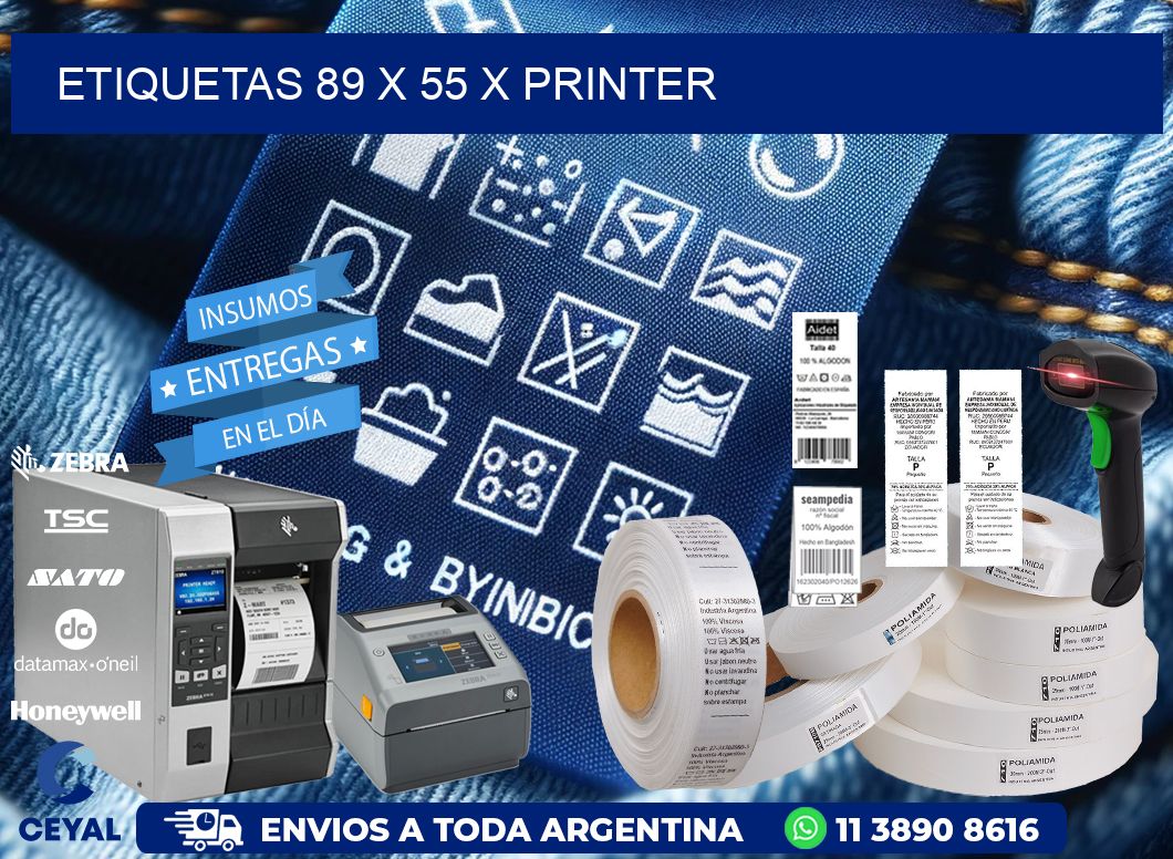 ETIQUETAS 89 x 55 X PRINTER